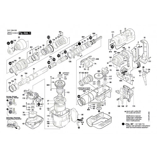 Запчасти для перфоратора Bosch GBH 5-40DCE